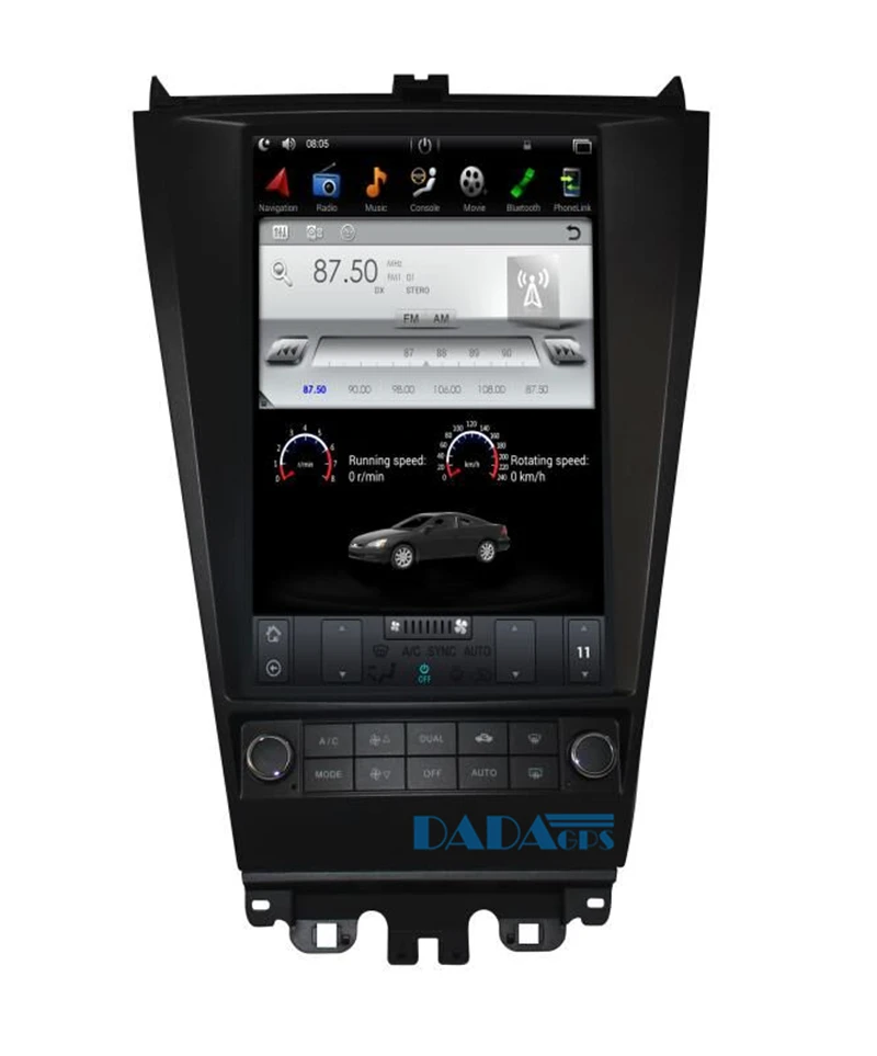 Flash Deal 12.1 inch Tesla Style Android 6.0 Car Radio DVD Player GPS Navigation for Honda Accord 2003-2007 Car Stereo Multimedia Headunit 5