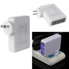 4A 6-Порты и разъёмы USB Портативный Travel США/ЕС/Великобритания Plug Главная стены Адаптеры питания Зарядное устройство мобильного телефона для iPad iphone Samsung высокое качество