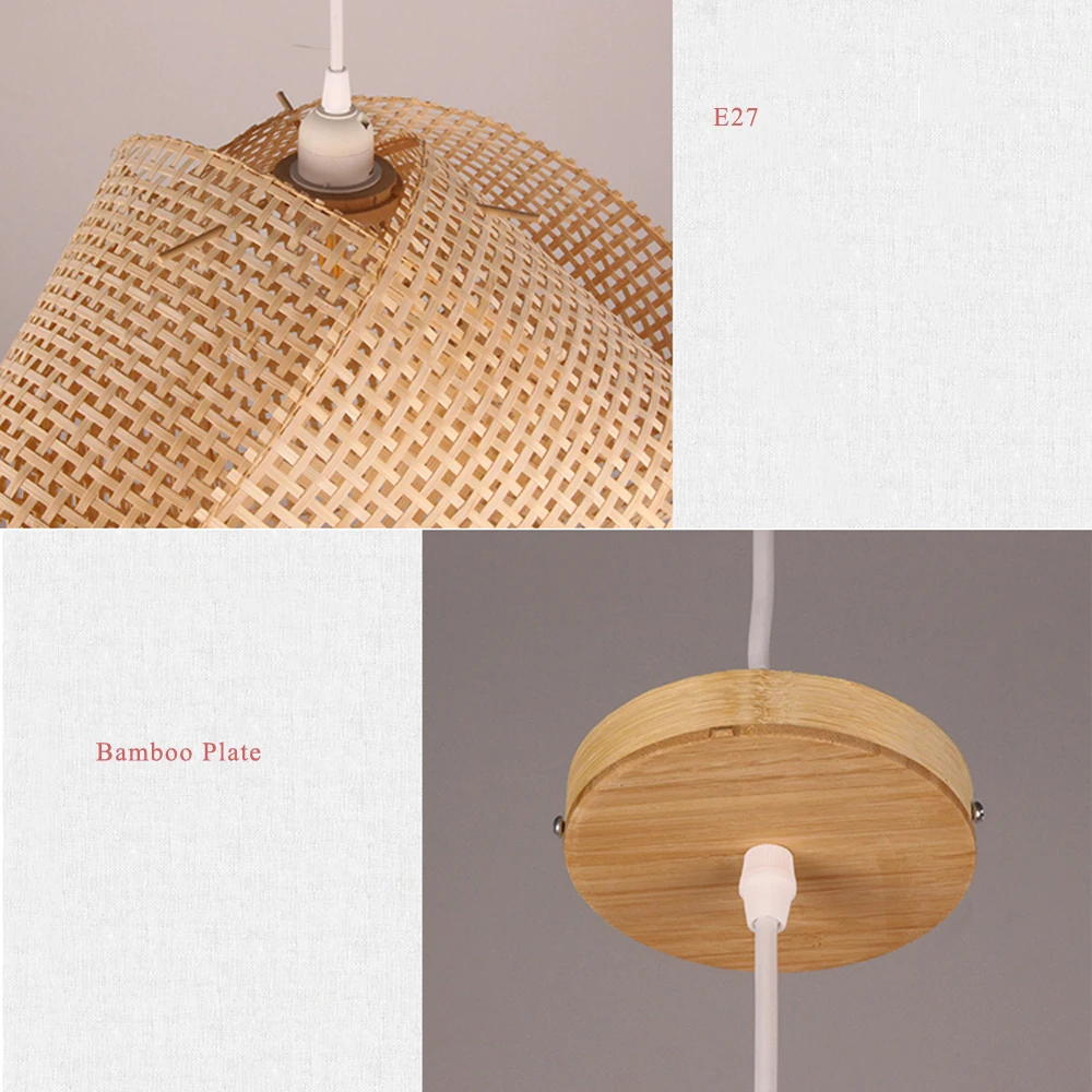 led e27 Юго-Восточной Азии Железные Bamboo Ручной Работы Светодиодные Лампы.Светодиодные Светильники Люстры Подвесные.Светильники Подвесные Светильники.Светильник Подвесной Светильник. Для Столовой,Фойе и Магазин