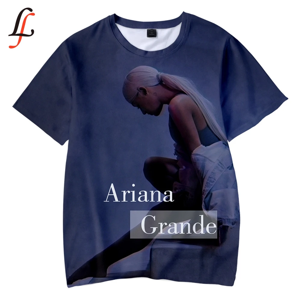 Детская футболка Ariana Grande мягкая с круглым вырезом Kpop Повседневная модная детская