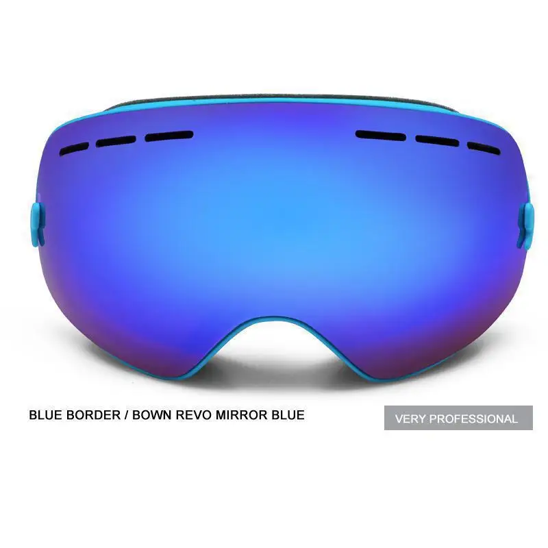 Marca nuevos deportes al aire libre máscara Snowboard gafas de doble capa Anti niebla Gran lente esférica Motocross Esqui de esquí de nieve gafas Marca nuevos deportes al aire libre máscara Snowboard gafas de doble capa Anti niebla Gran lente esférica Motocross Esqui de esquí de nieve gafas