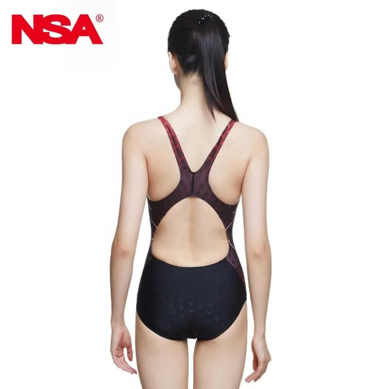 Женский купальник NSA водонепроницаемый устойчивый к хлору|training swimsuit|chlorine resistant