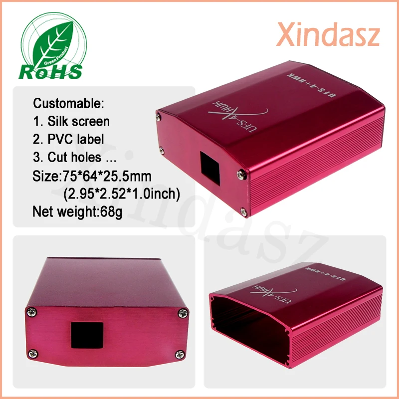 5pcs/Lot Free shipping aluminium electronic enclosure Metal electronic