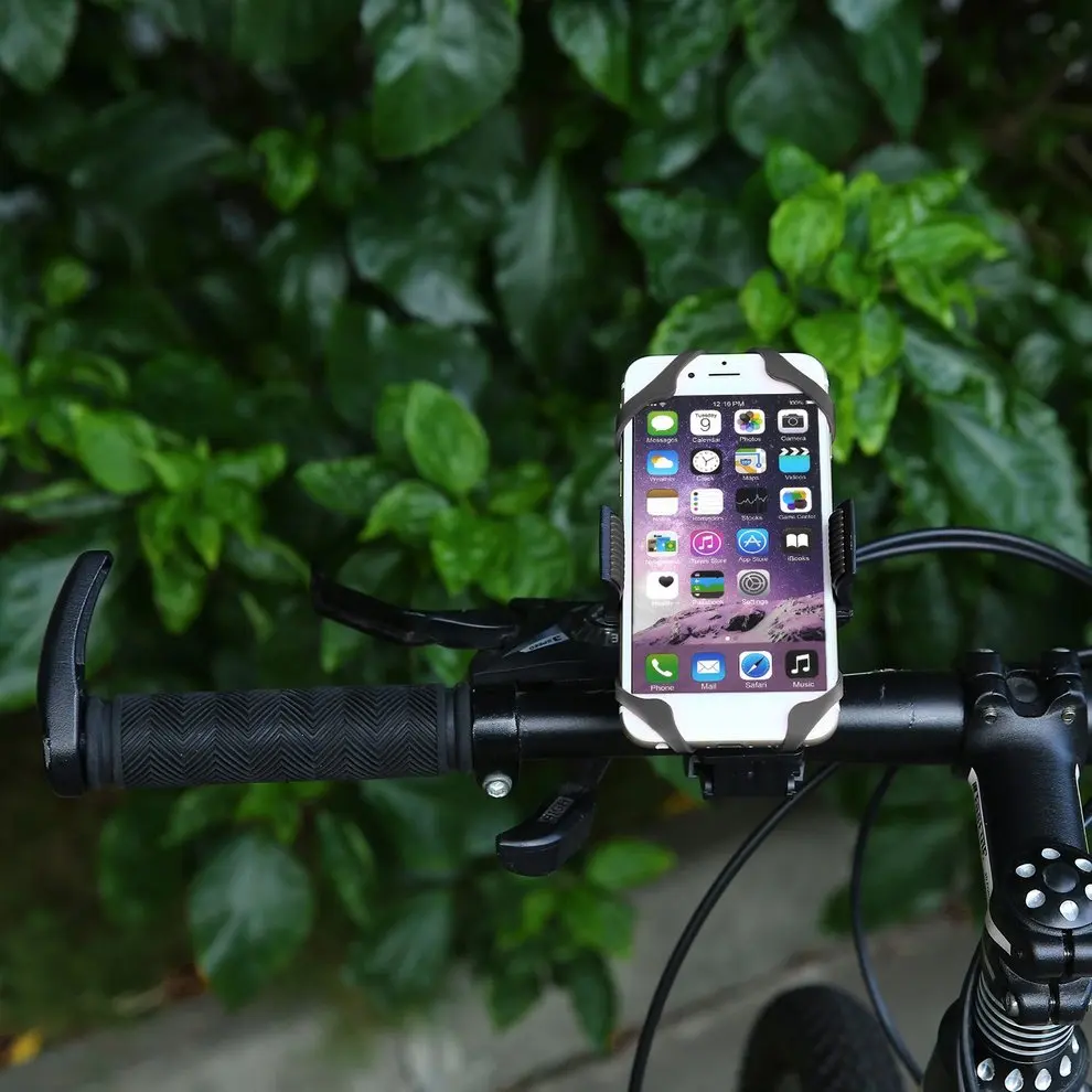 

8pcs Hot Sale Black Mobile Phone Stands Universal 360 Degree Swivel Bike Bicycle Motorcycle Handlebar Mount Holder