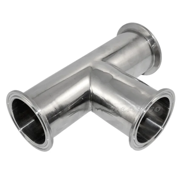 

FGHGF 51MM 2" 3 Way Tee Sanitary Ferrule Pipe Fittings Stainless Steel SS316