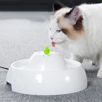 

EU Plug Automatic Water Cat Drinker Pet Fountain Dog Dispenser Electric Drinking Bowl Feeder