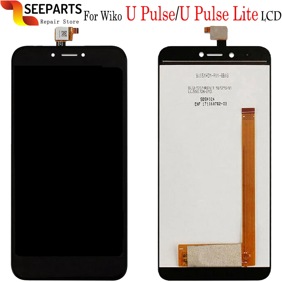 

Original New LCD Wiko UPulse Lite LCD Wiko U Pulse LCD Display With Touch Screen Glass Panel Digitizer Assembly Repair U Pulse