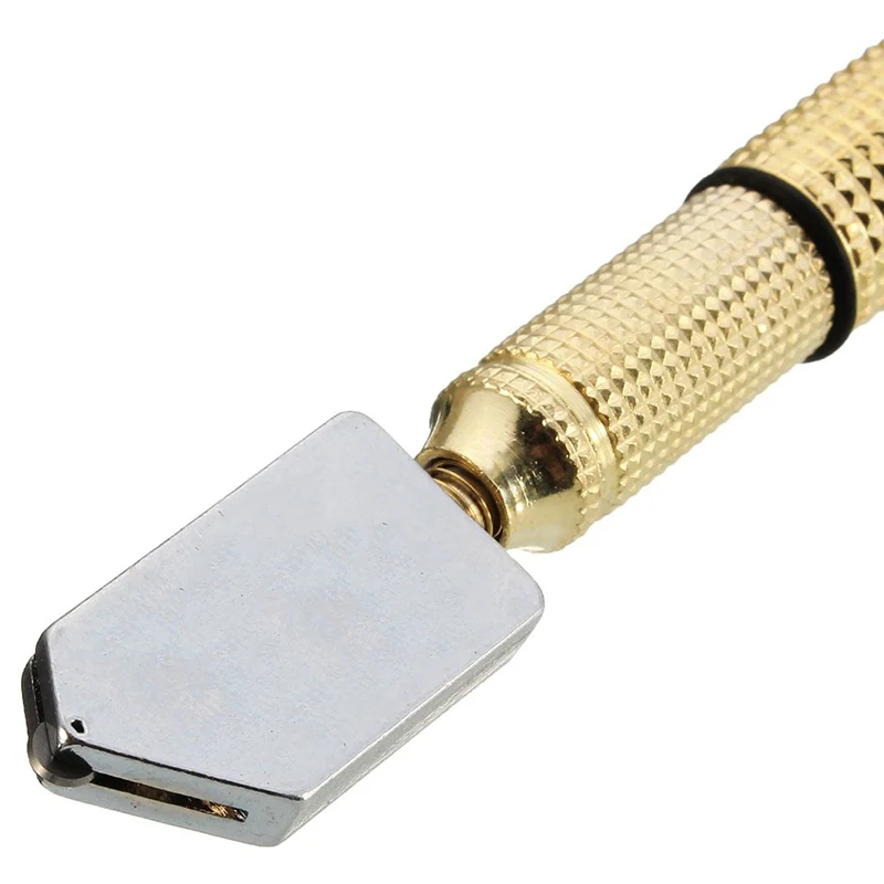1pcs Antislip Metal Handle Carbide Wheel Blade Oil Filled Glass Cutter Cutting Tool Hand  tools