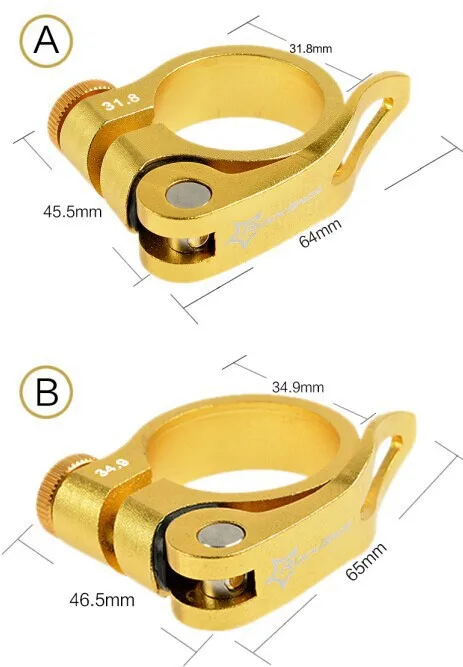 ROCKBROS Алюминиевый CNC Сверхлегкий быстроразъемный дорожный велосипед MTB горный велосипед Подседельный штырь зажим 31,8 мм 34,9 мм 40 г