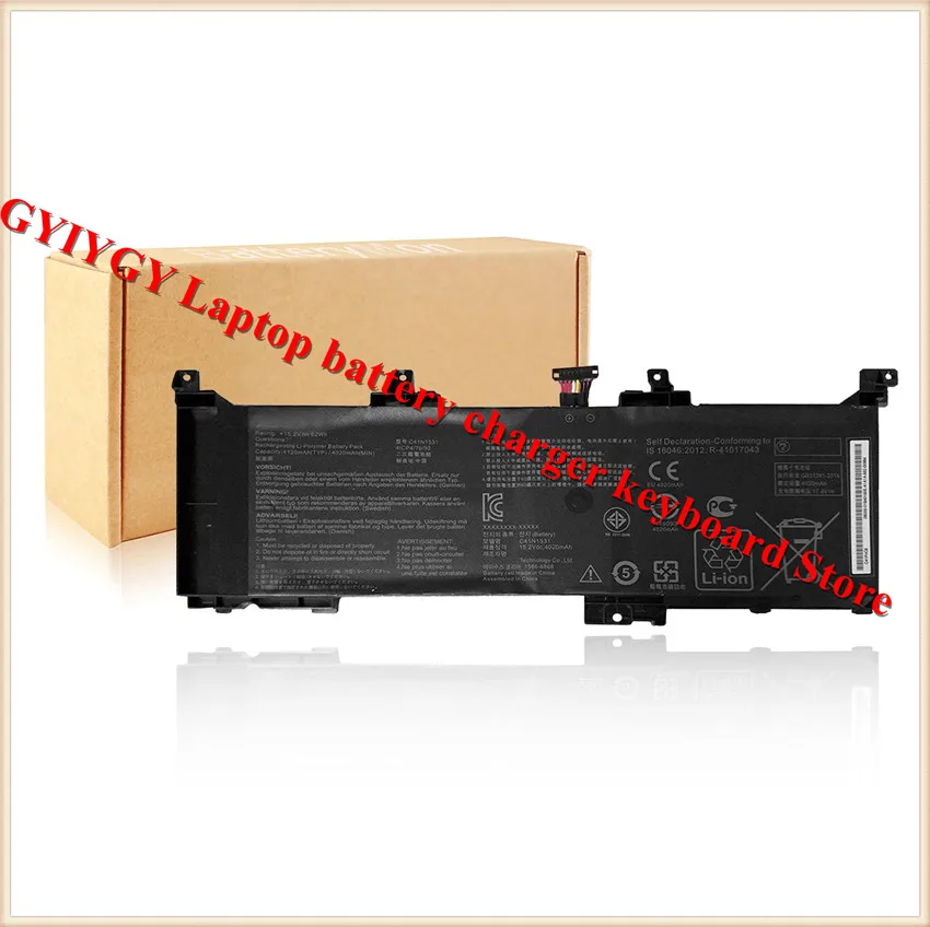 Батарея C41N1531 для Asus (ROG Strix)GL502VS GL502VY GL502VS 1A 1E 1B FY032T DS71 DS74 FY023T 0B200 01940100 15 2 V