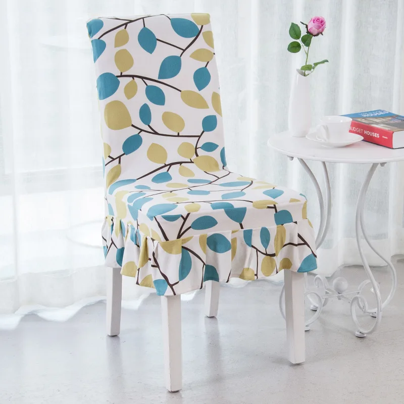 

Household Elastic One-piece Seat Cover Stool Package Chair Cover Universal Hotel Dining Table and Chair Back Chair Cover Fabric