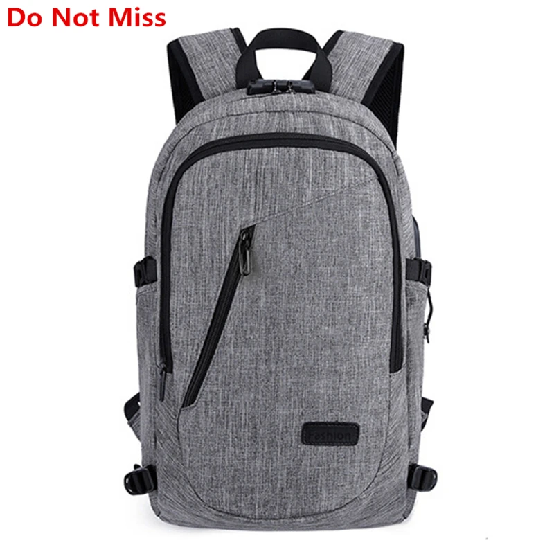 

Do Not Miss New Anti-theft password lock student school bag Women Men travel business computer backpack USB Phone Charge bag