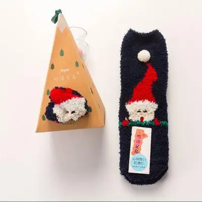 Домашние мягкие носки-тапочки для женщин и девочек пушистые теплые рождественские носки бархатные носки кораллового цвета с героями мультфильмов для принцесс, подарки на день рождения - Цвет: Cartoon man