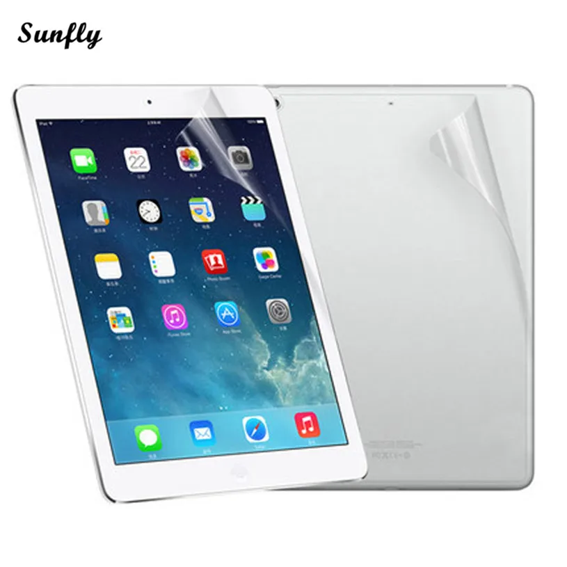 

Sunfly 2017 NEW HOT SALE Front And Back Clear Film LCD Screen Protection For Ipad Mini 1 2 3 Mar 15