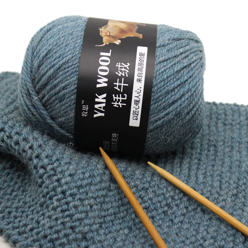 

Thick Wool Crochet Yarn For Hand Knitting Needlework Baby Sweater Hat Laine Yak Wool Blended Thread Knitted Yarns Haak Garen