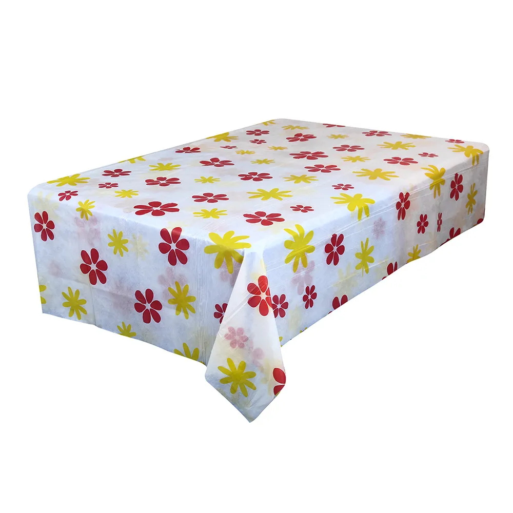 

Table Cloth Waterproof Oilproof Tablecovers Plastic PEVA Square Cover Party Catering Events Tableware Home Decor 170*170CM F409