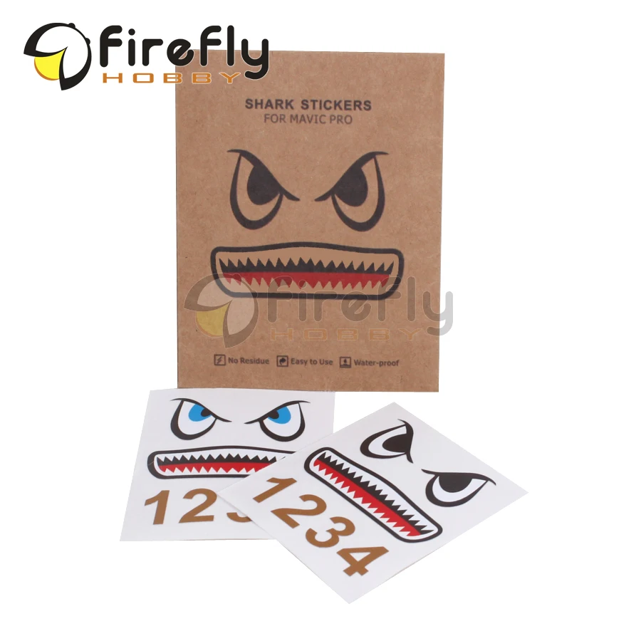 Shark Stickers Drone Body Decals for MAVIC AIR 2/ MAVIC Mini/ Mavic 2 Pro Spark Air