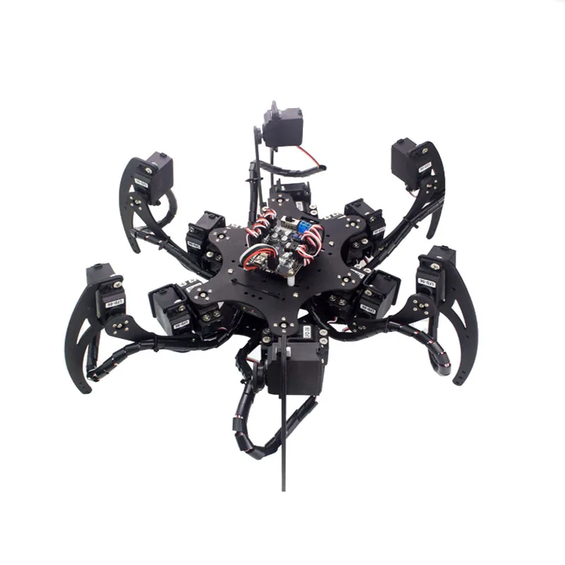LOBOT 18 DOF Паук Робот Алюминий Hexapod Шесть Ноги кадров Комплект Drone каркас