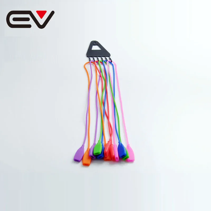 

6pcs New Arrival Colorful Eyewear Silicone Cord Rope Glasses Reading Glass Neck Lanyard Strap Eyeglass Holder Rope EV1270
