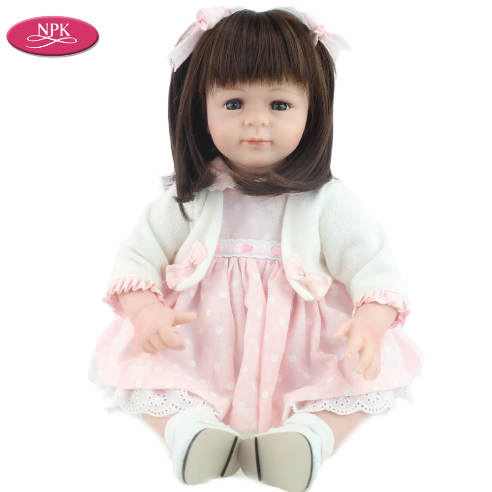 NPK 20 дюймов de Silicone кукла Младенцы Reborn игрушки Реалистичные Новорожденные куклы