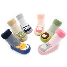 0-22 Months Autumn Winter Thicken Cartoon Cotton Terry Baby Floor Socks Non-slip Baby Toddler Socks Shoes Warm Animal Foot Socks 0-22 Months Autumn Winter Thicken Cartoon Cotton Terry Baby Floor Socks Non-slip Baby Toddler Socks Shoes Warm Animal Foot Socks