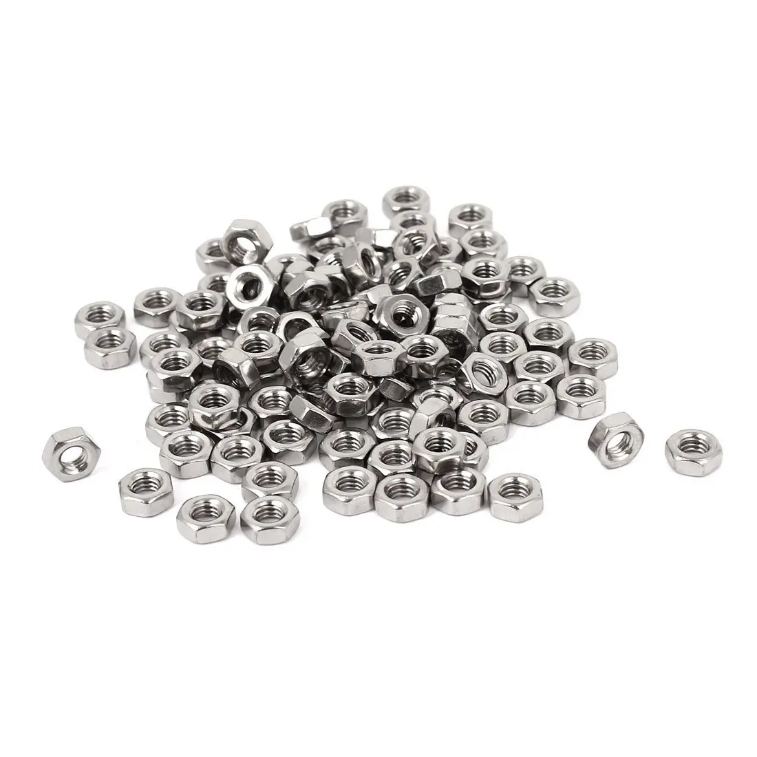 

KSOL Metric M3/M4 Hex Nut 304 Stainless Steel Fastener DIN 934 100pcs for Bolt