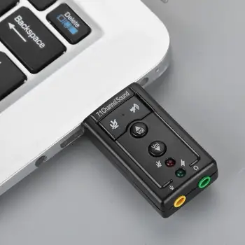 

Sound Card Usb Sound Card Speaker 7.1 Channel USB 2.0 3D Virtual Stereo Audio External Sound Card Mic Adapter Speaker Usb