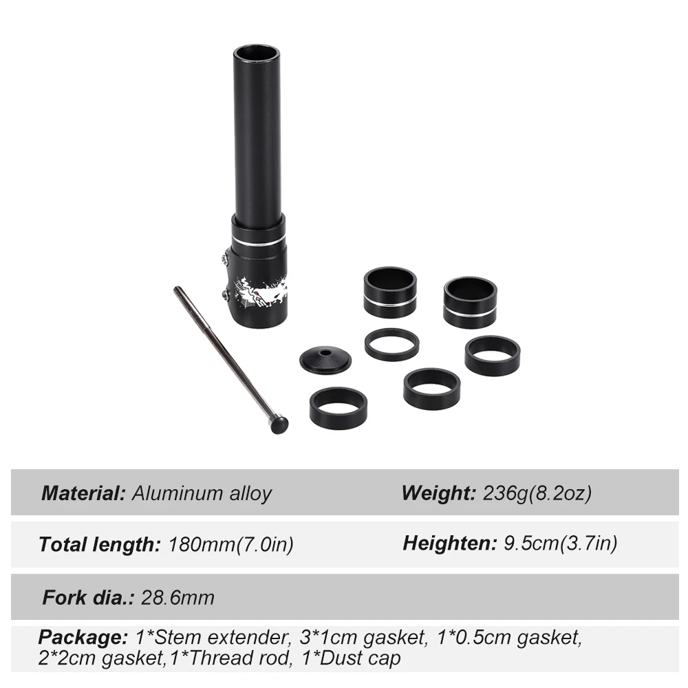 Удлинитель для велосипедного рейзера, Велосипедная вилка для руля, подъемный удлинитель для велосипедного руля, адаптер для руля, алюминиевый сплав