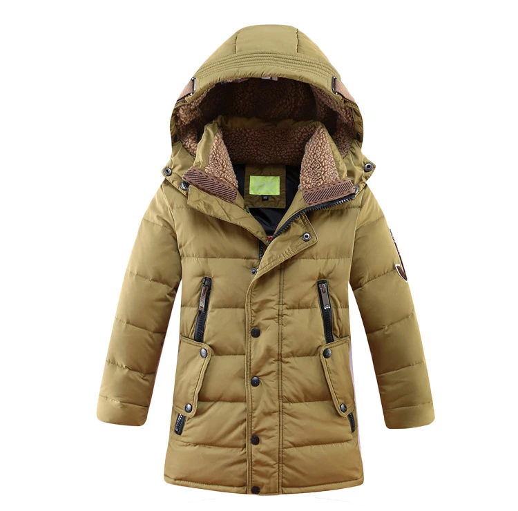 Детская зимняя куртка-пуховик для мальчиков; одежда для детей; теплая зимняя утепленная парка для мальчиков-подростков; верхняя одежда; комбинезон; зимний комбинезон; D1