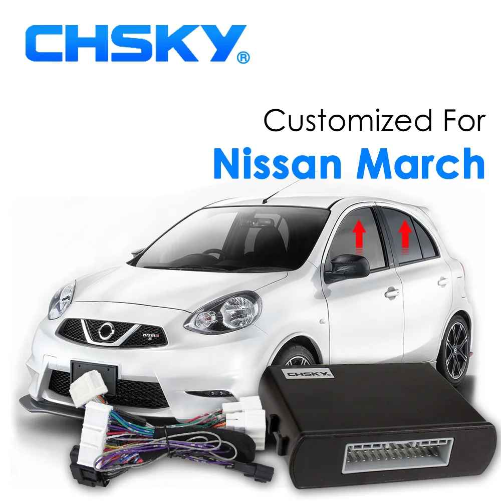 CHSKY Auto Car Power Window Roll up Window Closer For Nissan March Car