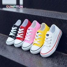 

Fashion Girl Sports White Shoes Canvas Solid Color Kids Casual Shoes Non-slip Wear-resistant Girls Flat Shoes Parent-child shoes