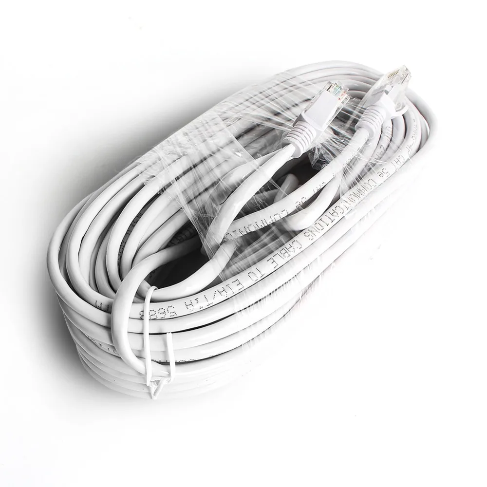 Серый кабель Ethernet CAT5/20m/30m/50m RJ45 сетевой CCTV Lan для NVR систем ip камер|cable rj45|cable forcable