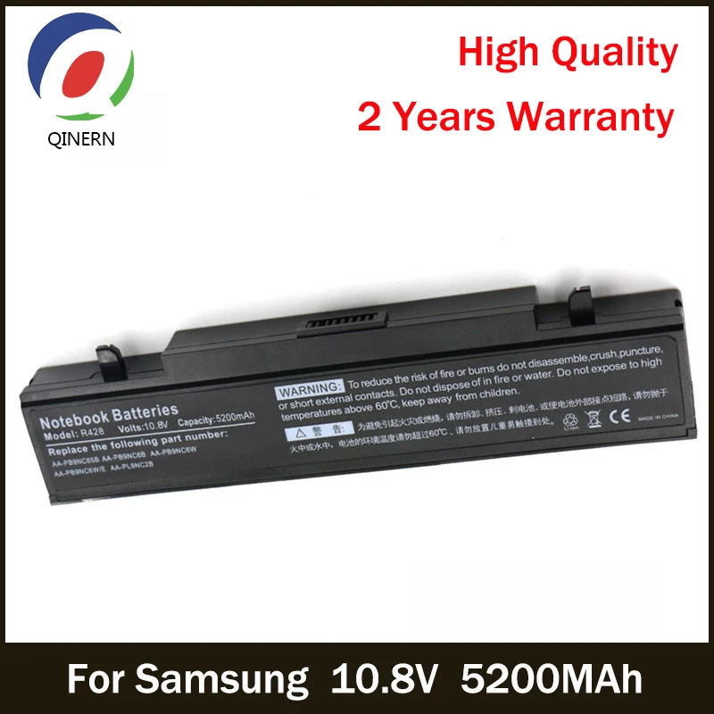 

10.8V 5200MAh 6Cells Laptop Battery For Samsung P210 P460 Q210 Q310 R510 R610 R463 R464 R465 R468 AA-PB9NC5B AA-PB9NC6W/E