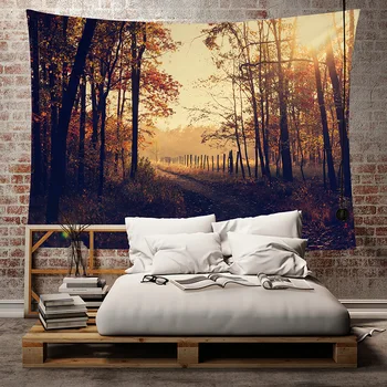 

Sunset Trailer Polyester Mild Tapestry 3D Digital Print Tapestry Children Bedroom Wall Hanging Gobelin Bedding Cover Home Decor