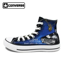 Design Converse All Star Hand Painted Sneakers Supernatural Men Skateboarding Shoes Canvas Flats Women Brand Chuck Taylor Shoe