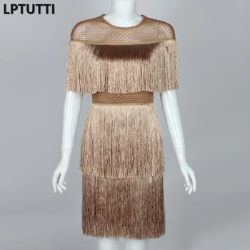 

LPTUTTI Tassel New Sexy Woman Social Festive Elegant Formal Prom Party Gowns Fancy Short Luxury Cocktail Dresses