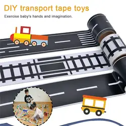 Дети головоломка DIY ленты ручной работы игрушки движения ленты ж/д шоссе игрушка родители-дети взаимодействия детские игрушки автомобиля