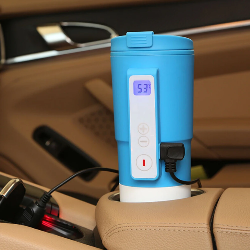12 V автомобиль Smart Отопление чашки автомобильного прикуривателя Интерфейс электрическая чаша Контрольура дисплея LCD