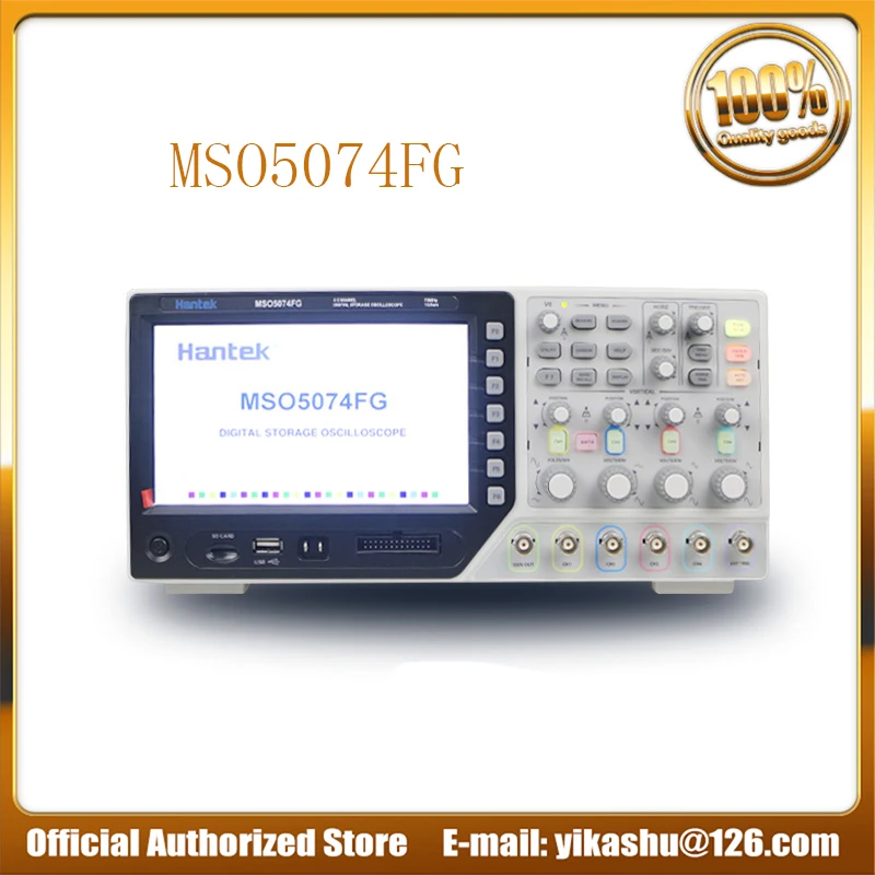 

NEWEST Hantek Oscilloscope Hantek MSO5074FG 4CH + 8CH Logic Analyzer 70MHz 1GSa/s Sample Rate DHL FREE