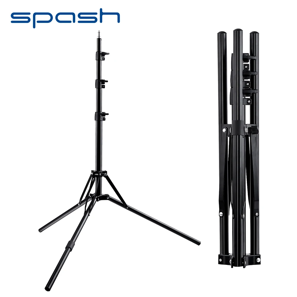 melhor Spash Dobrável Tripé de Câmera Tripé Tripé com 1 4 de Parafuso para Anel LED Luz De Vídeo Foto Atirar Tripé Fotográfico 185 cm