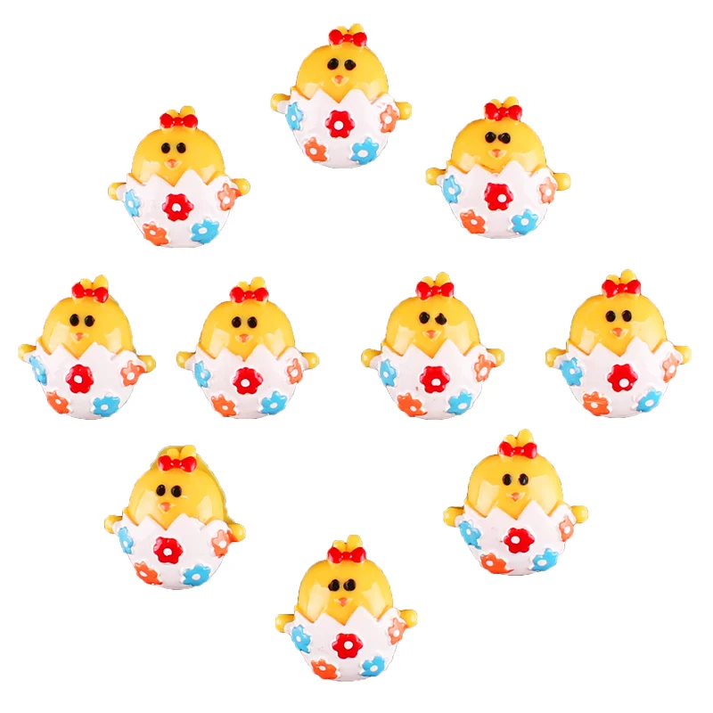 

Декоративные подвески для скрапбукинга, из смолы, с белыми яицами, заколка для волос с бантом, 50 шт.