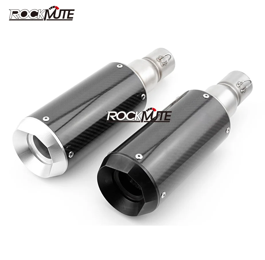 

Motorcycle Accessories New Stainless Steel Carbon Fiber Racing Exhaust Muffler Pipe for 51mm Universal Motorcycle Street Bike