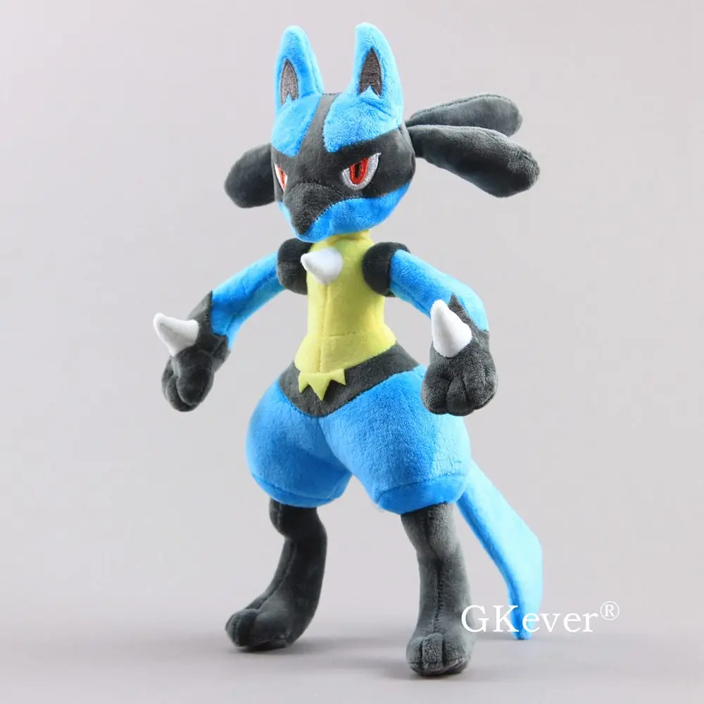 2 стиля синий желтый цвет Мега Lucario X& Y плюшевые игрушки мягкие куклы мягкие игрушки 1" 30 см