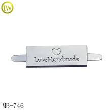 MB746 сумочка на заказ металлический логотип сделано с шайбой