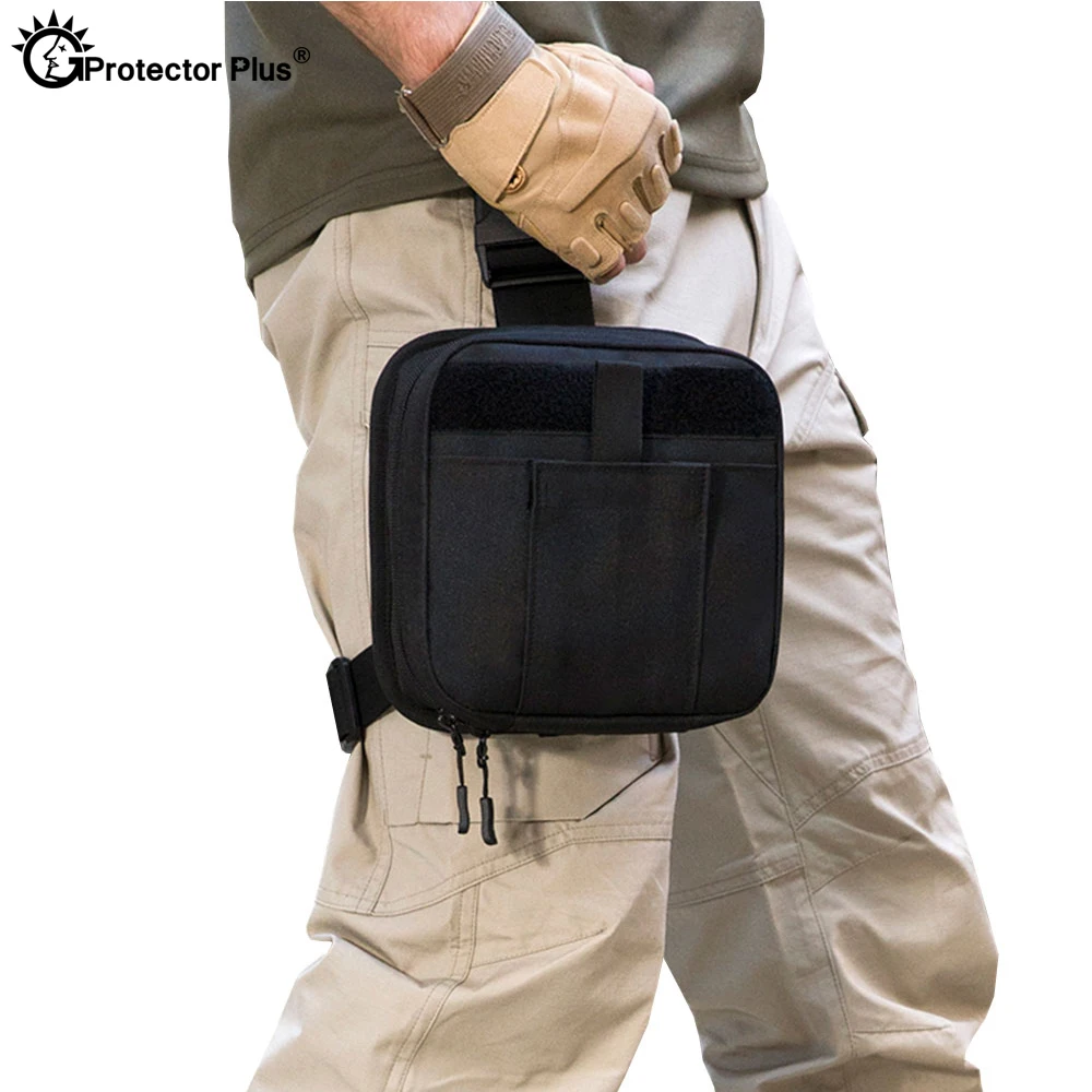 Защита плюс сумка для ног тактическая сумка для ног Западная сумка Военная Медицинская Сумка MOLLE система первой помощи набор сумка для хранения