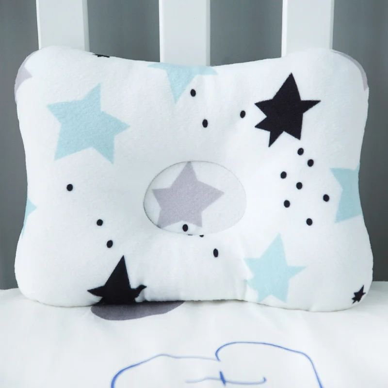 Bedding Muslinlife Head Protection Cushion Pillow Newborn Baby Kids Pillows Animal Printed Cotton Kids Pillow Sleep Positioner Dropship down comforter Bedding