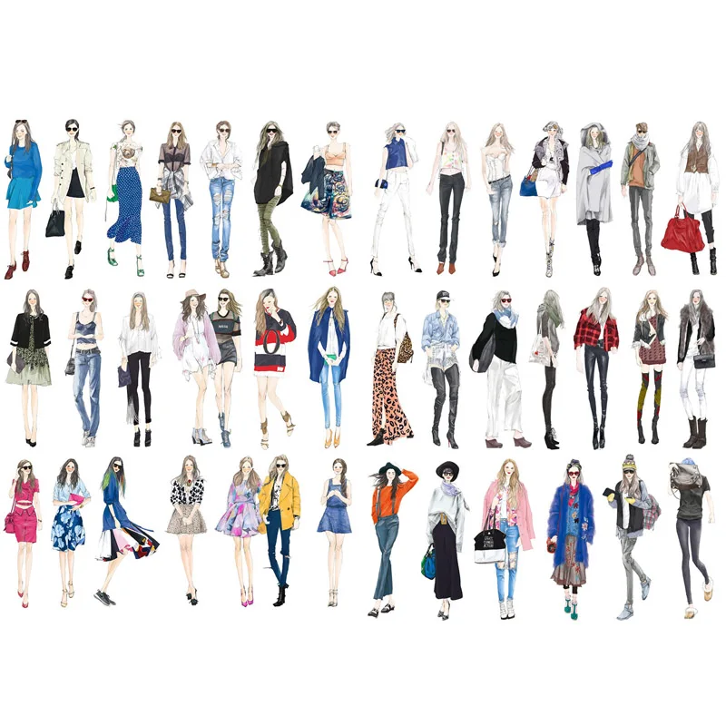 1 шт. модные городские куклы для девочек, корейские декоративные наклейки, органайзер для стола, школьные принадлежности, офисные аксессуары