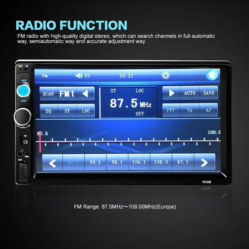 VicTsing 7 inch Bluetooth MP5 Player Auto Radio Stereo Car Radio Player Touch Control Large HD Screen Remote Control Car MP5     (30)