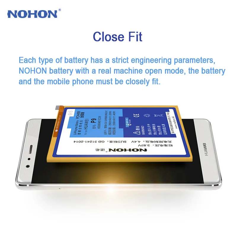 Аккумуляторная батарея NOHON для Huawei P9 G9 Lite Honor 6 7 8 5C 4X 7i P8/P8 Enjoy 5S HB366481ECW|Аккумуляторы