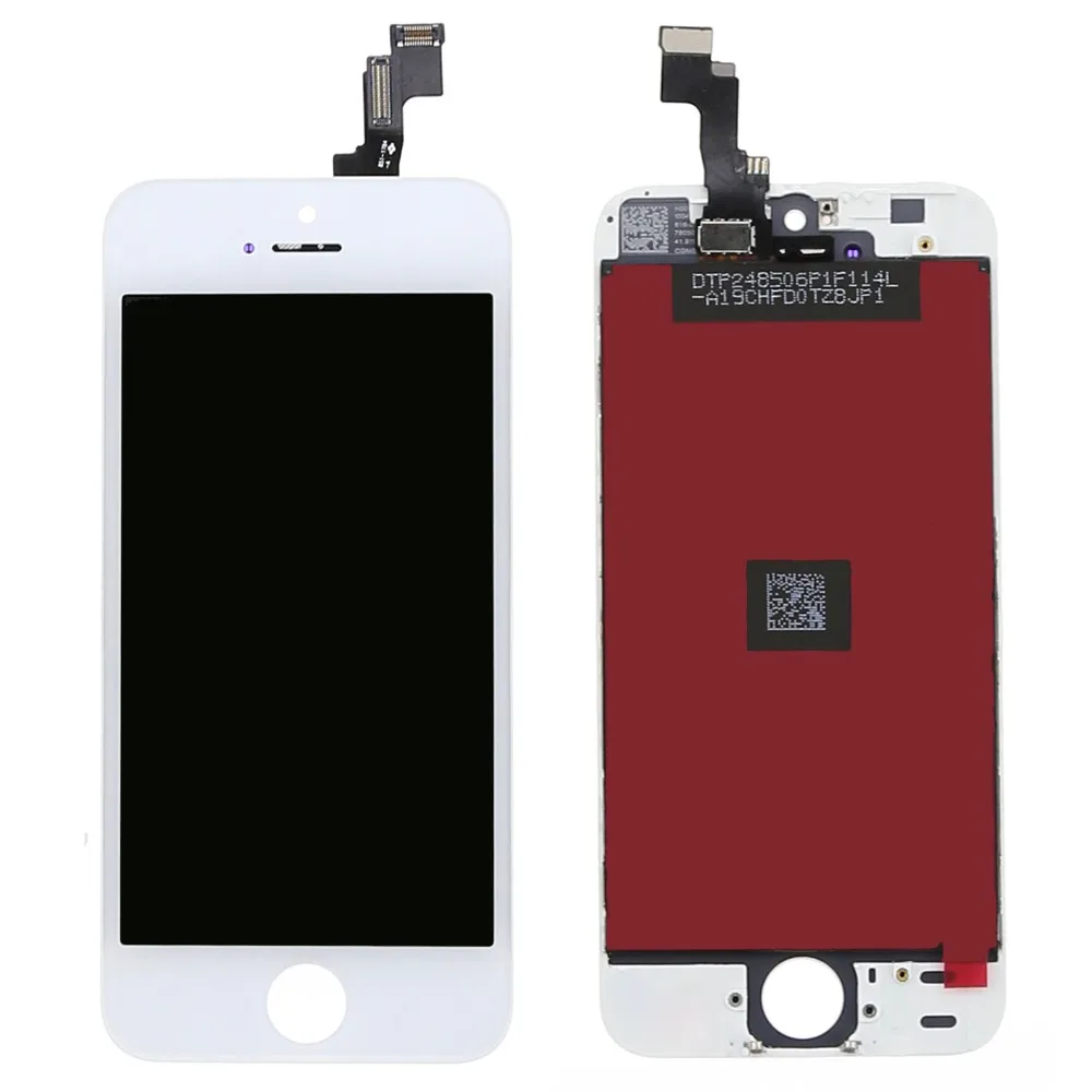 

WHITE AND BLACK LCD Display+Touch Screen Digitizer+Bezel Frame+Home Button Full Assembly for iphone 5S display LCD screen